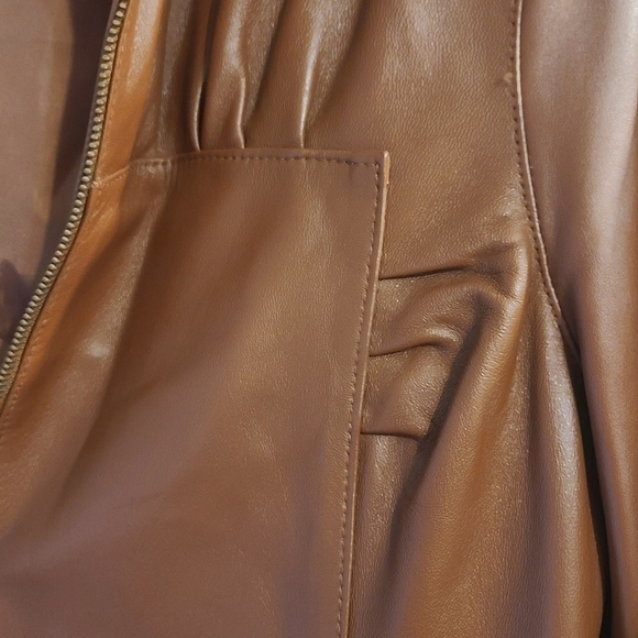Brown Leather Jacket - Picture 6 of 10